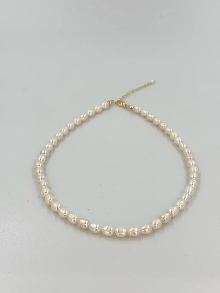 Andcopenhagen - Halskæde - 18 karat guldbelagt stainless steel - Mana Long perle - Stilkompagniet.dk