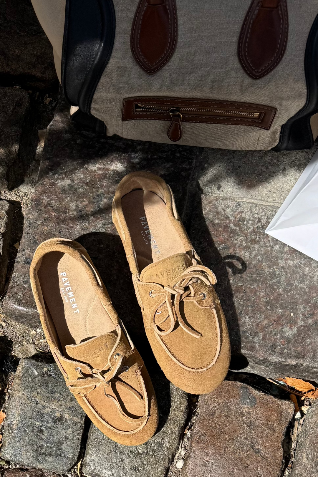 Ballerina Loafers - Taupe Suede - Marin - Pavement