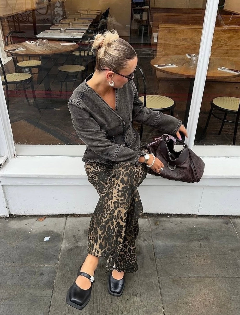 MbyM - Denim skjorte - Chocolate martini - Liandra-M - Stilkompagniet.dk