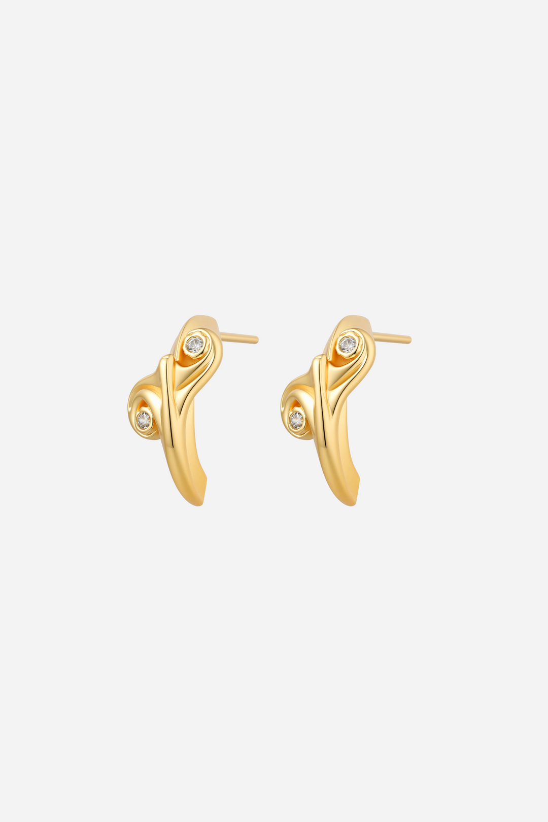 Andcopenhagen Jewelry - Øreringe - 18 karat guldbelagt messing - Iowa