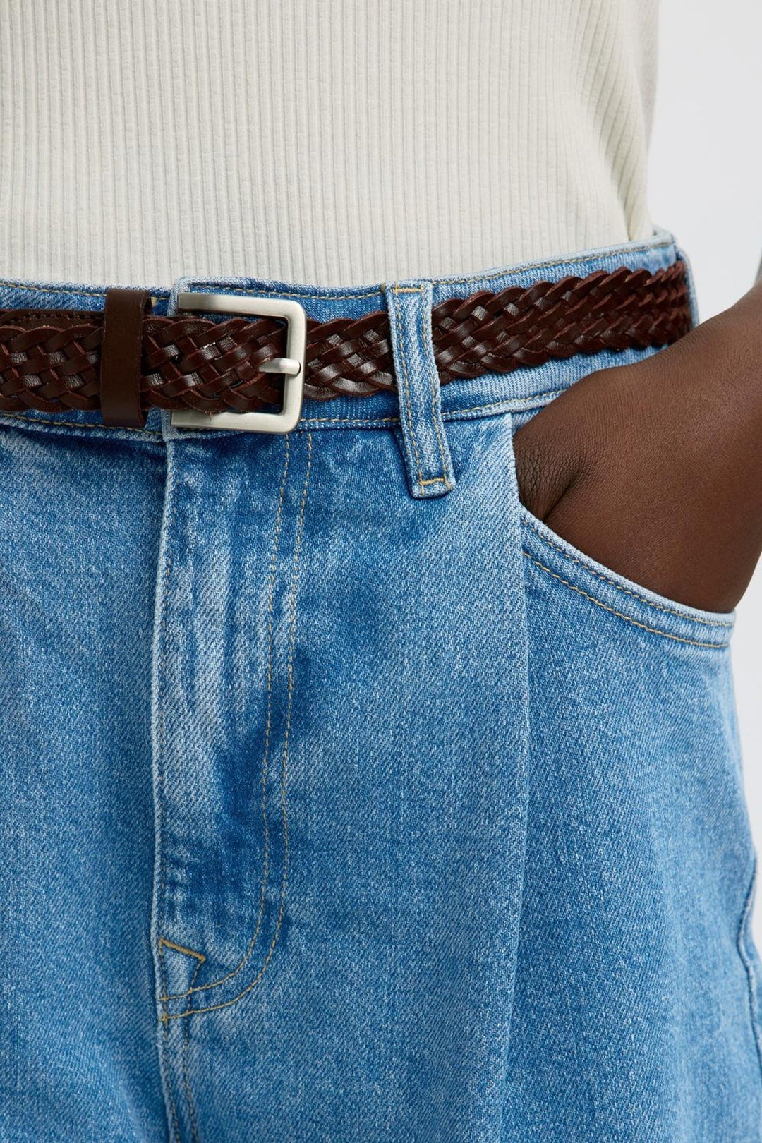 Selected Femme - Shorts - Light blue denim - Slfwide Merle