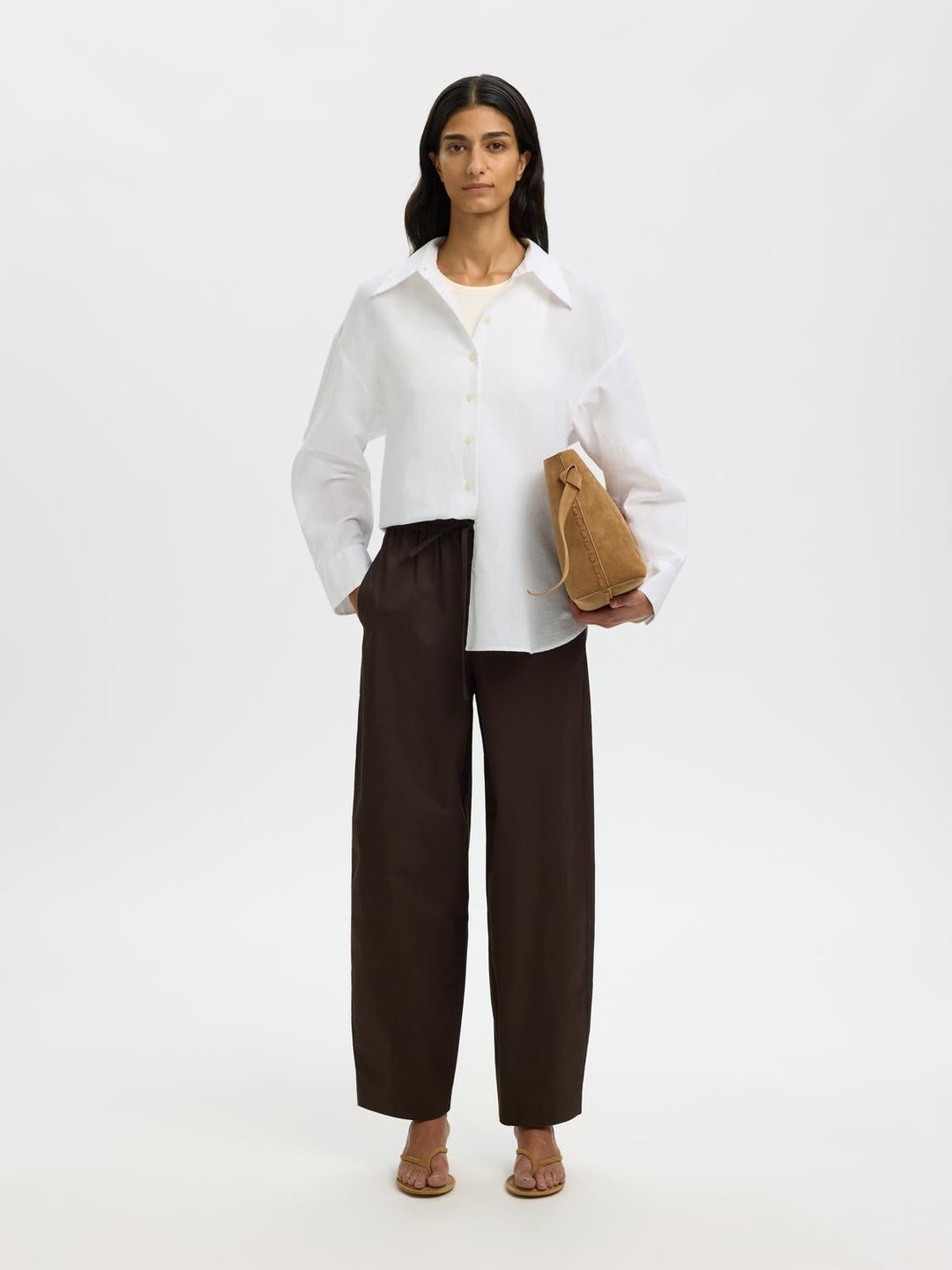 Selected Femme - Skjorte - Hvid - Cleo