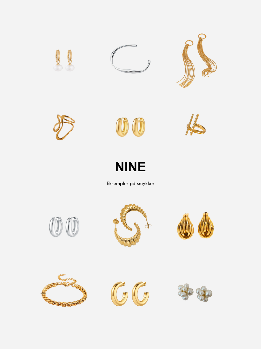 NINE - Adventskalender - 4 Smykker - Stilkompagniet.dk