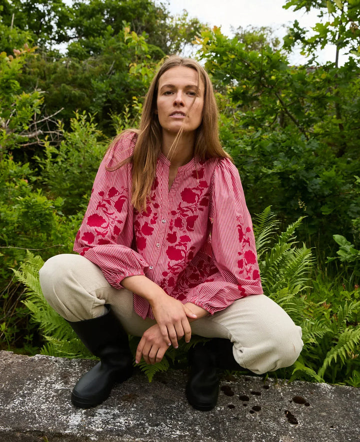 Sissel Edelbo - Skjorte -  Rød - Juliane