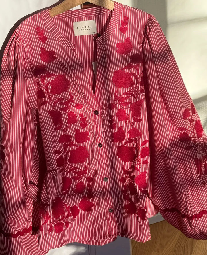 Sissel Edelbo - Skjorte -  Rød - Juliane