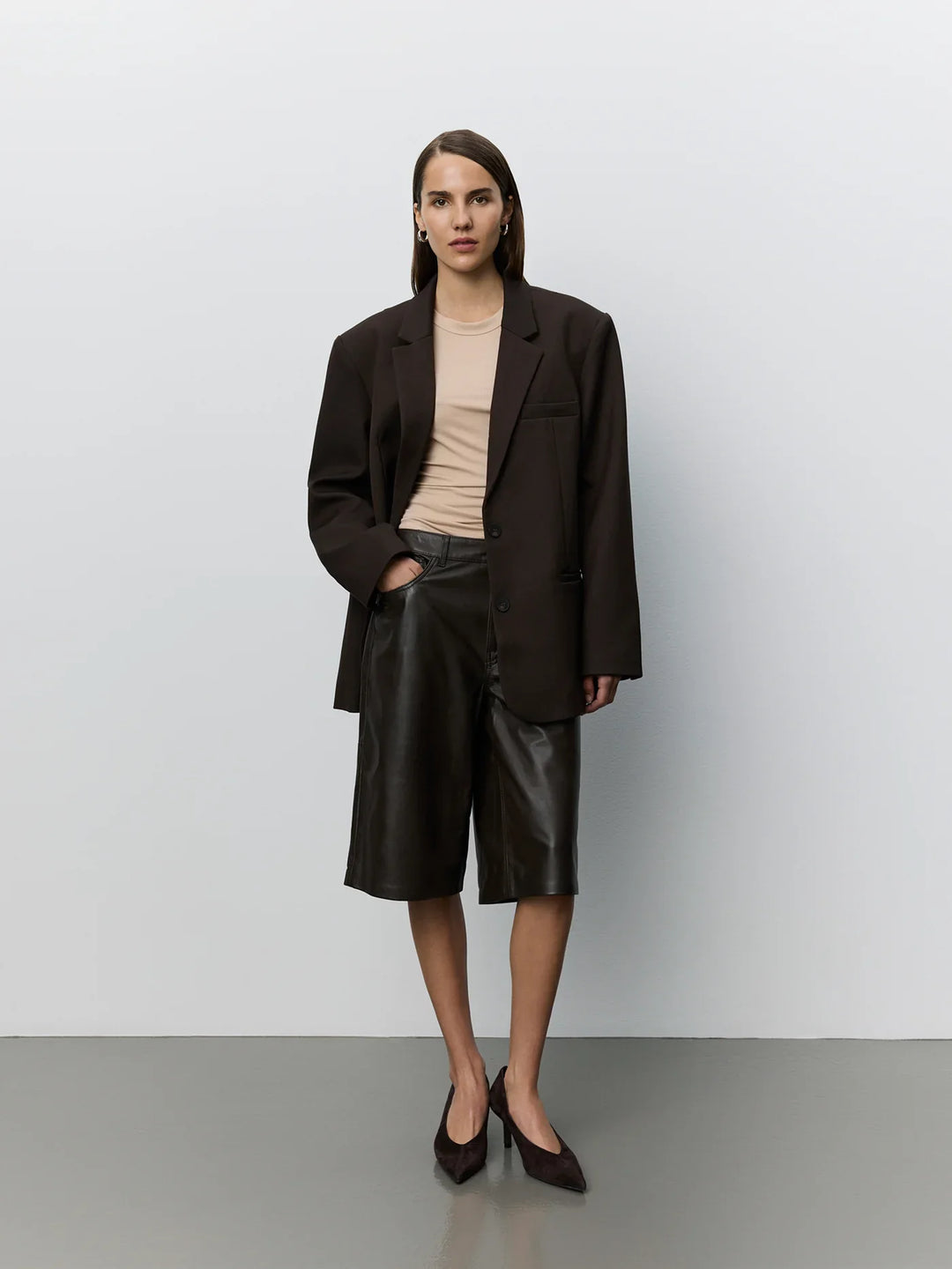 Sofie Schnoor - Blazer - Dark brown - Kaisw, billede 2