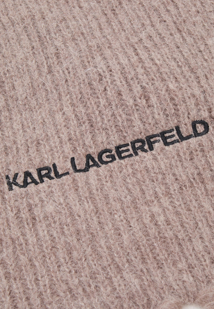 Karl lagerfeld - Halstørklæde - Sand - ESSENTIAL KNIT SCARF - Stilkompagniet.dk