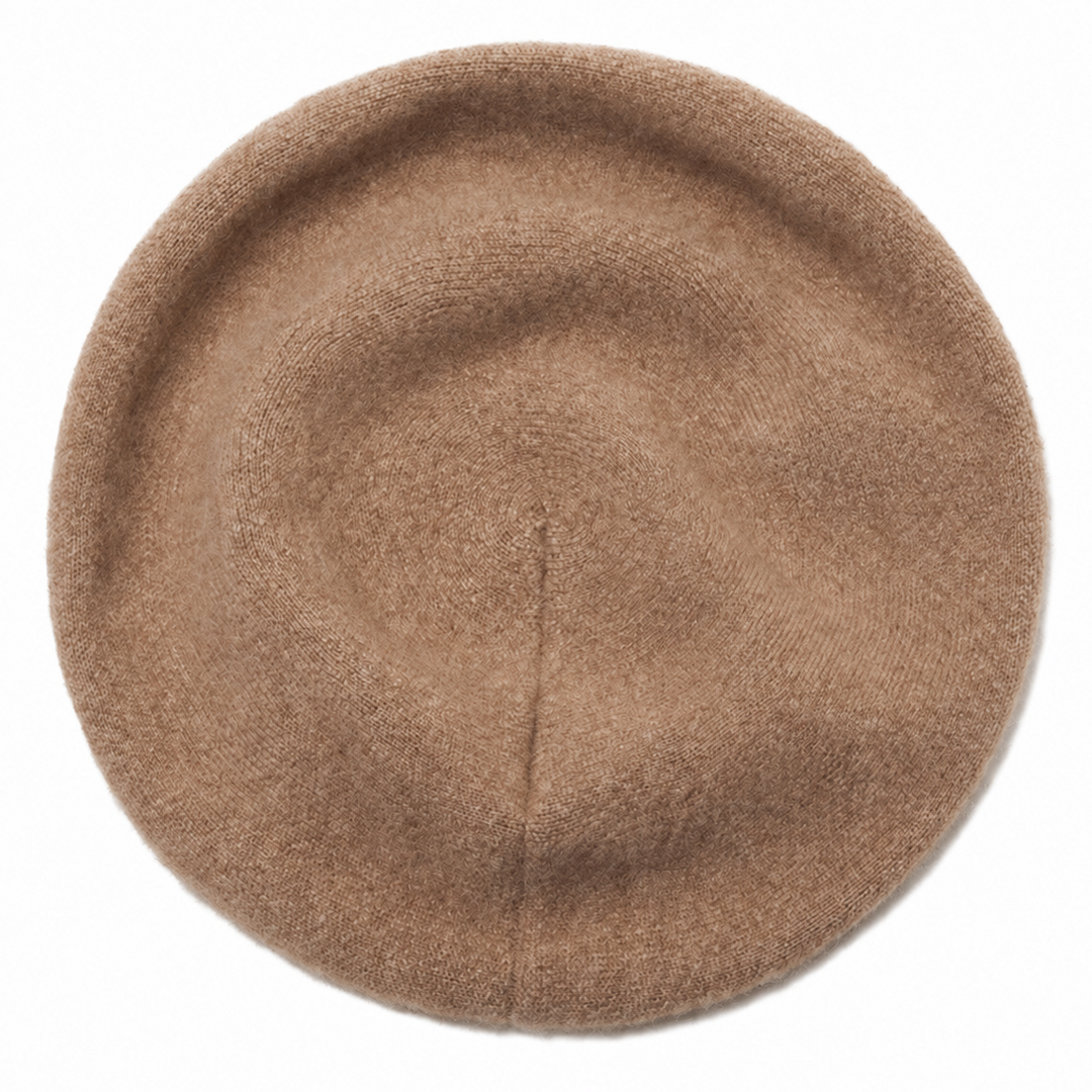 Brun baret fra Andcopenhagen i farven brun - packshot oppefra