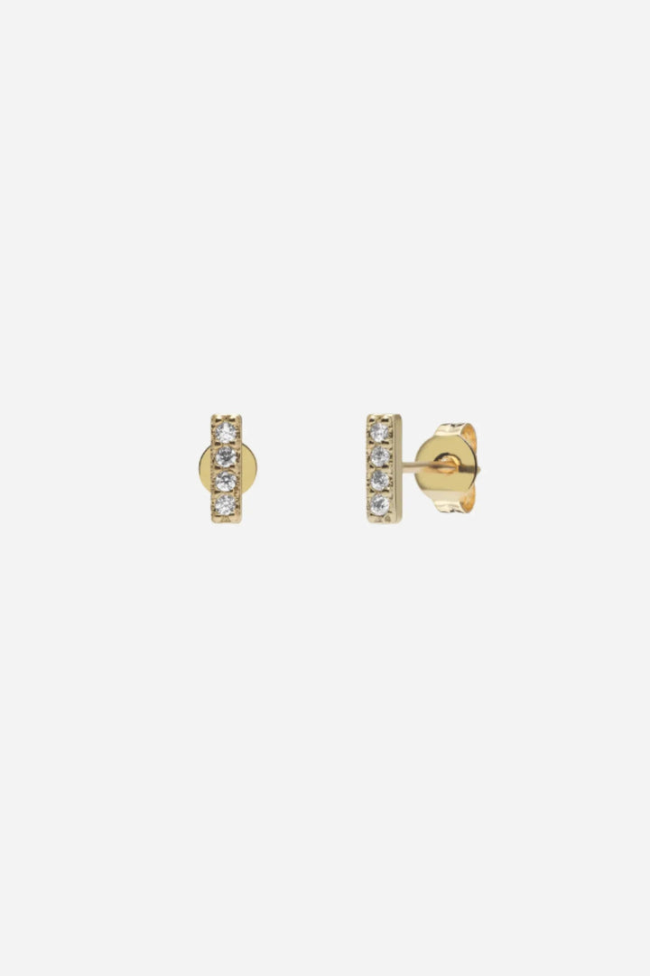 Andcopenhagen Jewelry - Øreringe studs - 18 karat guldbelagt 925 sterlingsølv - Line