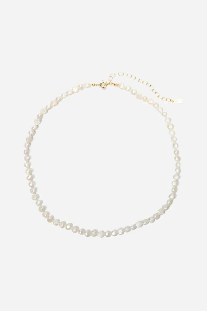 Andcopenhagen Jewelry - Halskæde - 18 karat guldbelagt 925 sterlingsølv - Timeless Pearl