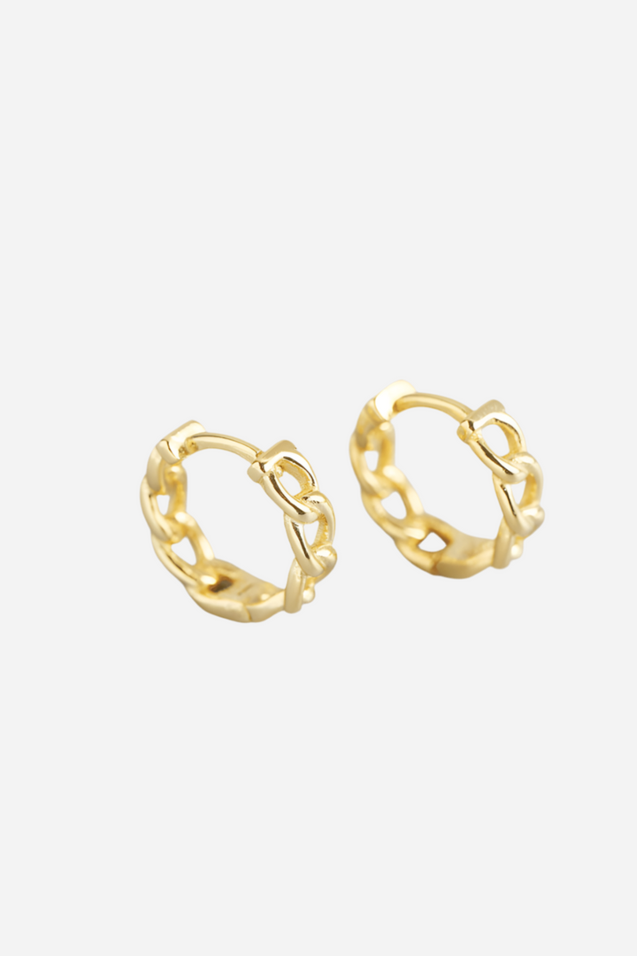 Andcopenhagen Jewelry - Øreringe hoops - 18 karat Guldbelagt 925 sterlingsølv - Bine