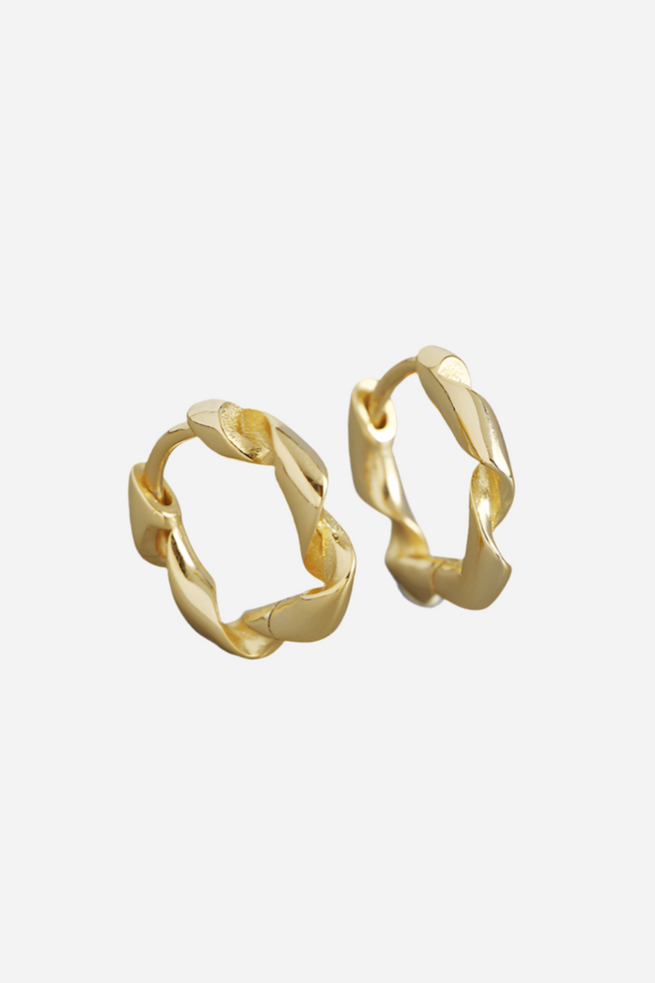 Andcopenhagen - Øreringe hoops - 18 karat Guldbelagt 925 sterlingsølv - Ditte - Stilkompagniet.dk