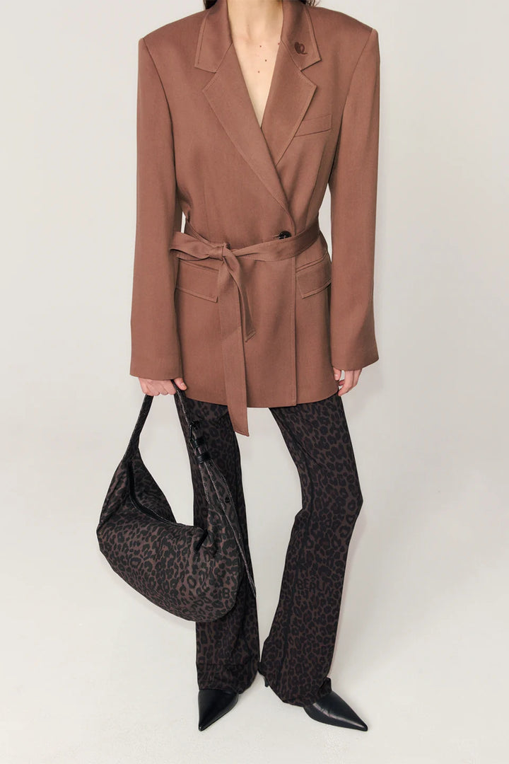 Lala Berlin - Skuldertaske - Chocolate Brown Leo - Gili sss