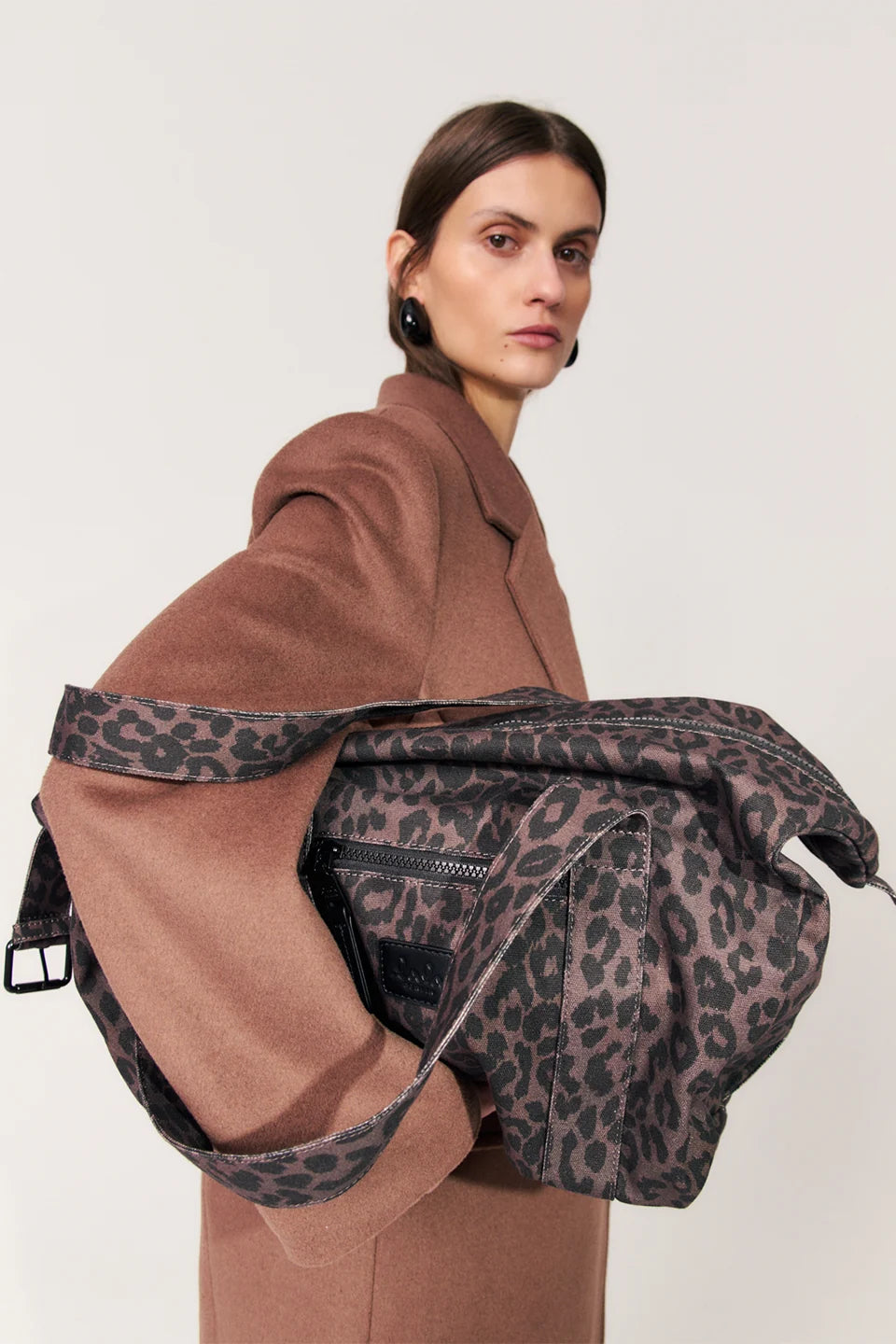 Lala Berlin - Taske - Chocolate Brown Leo - Big Bag Muriel sss