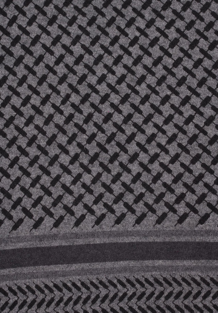 Lala Berlin - Cashmere tørklæde - Lubecca Dark Grey Melange - Trinity Classic M - sss - Stilkompagniet.dk