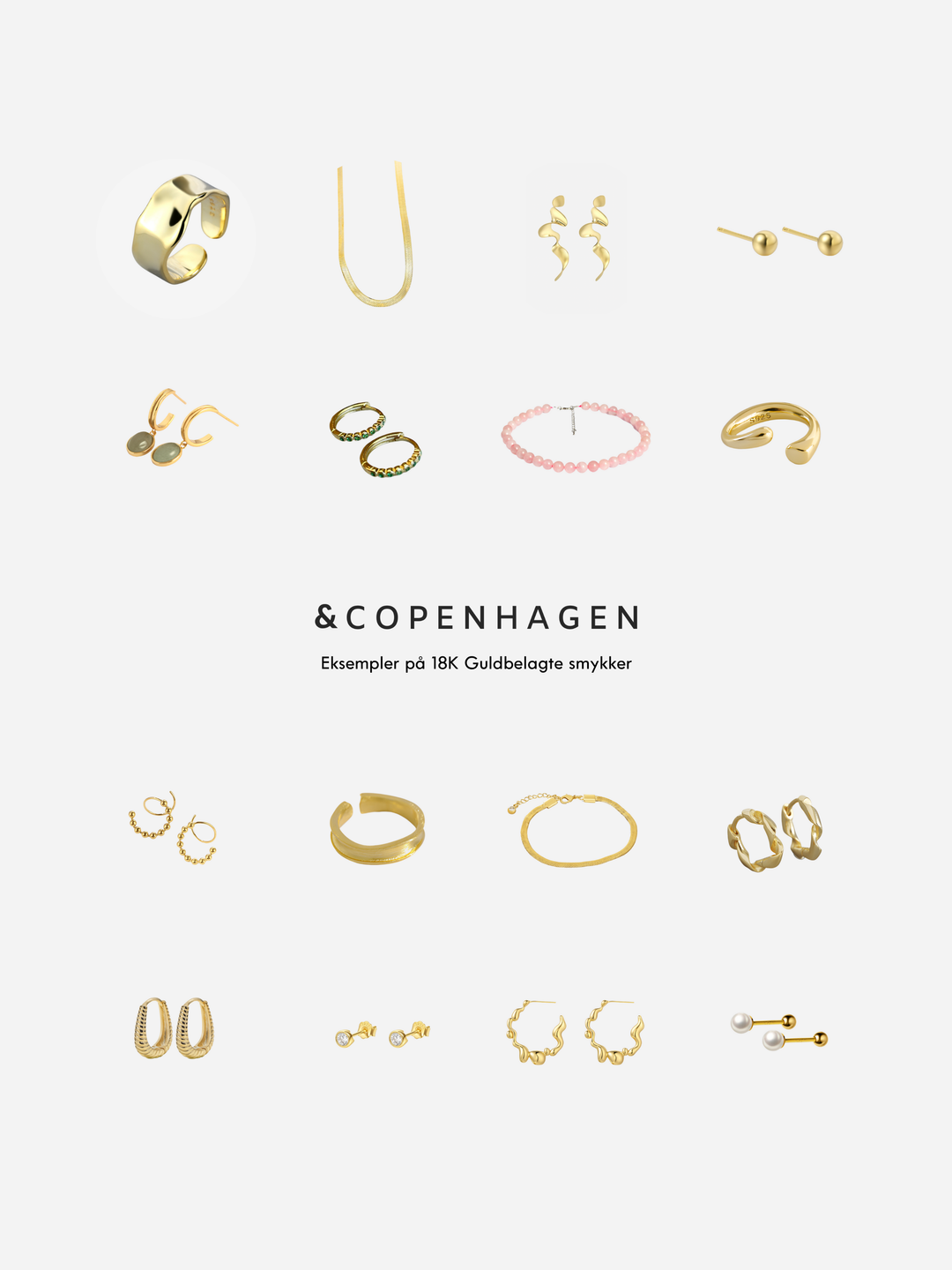 Andcopenhagen - Adventskalender - 2 Smykker + 2 accessories - Stilkompagniet.dk