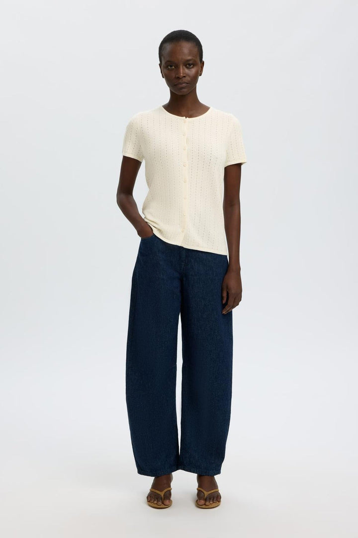 Selected Femme - Cardigan - Egret - Helle Pointel