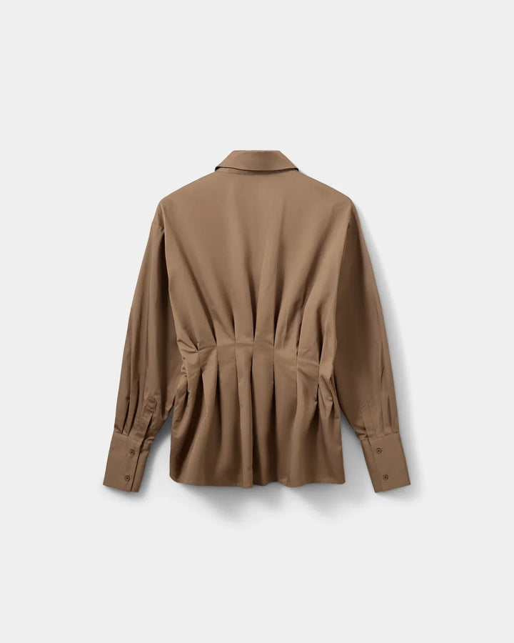 Sofie Schnoor - Skjorte - Middle Brown - Mikrasw Fitted