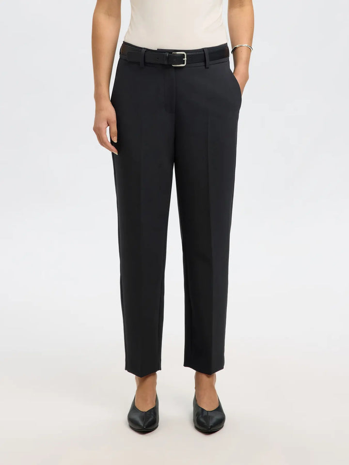 Selected femme - Bukser - Sort - Rita-Ria MW cropped
