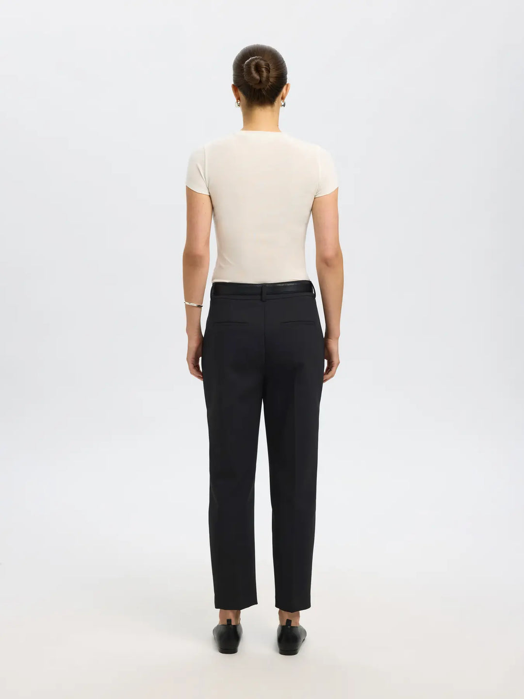 Selected femme - Bukser - Sort - Rita-Ria MW cropped