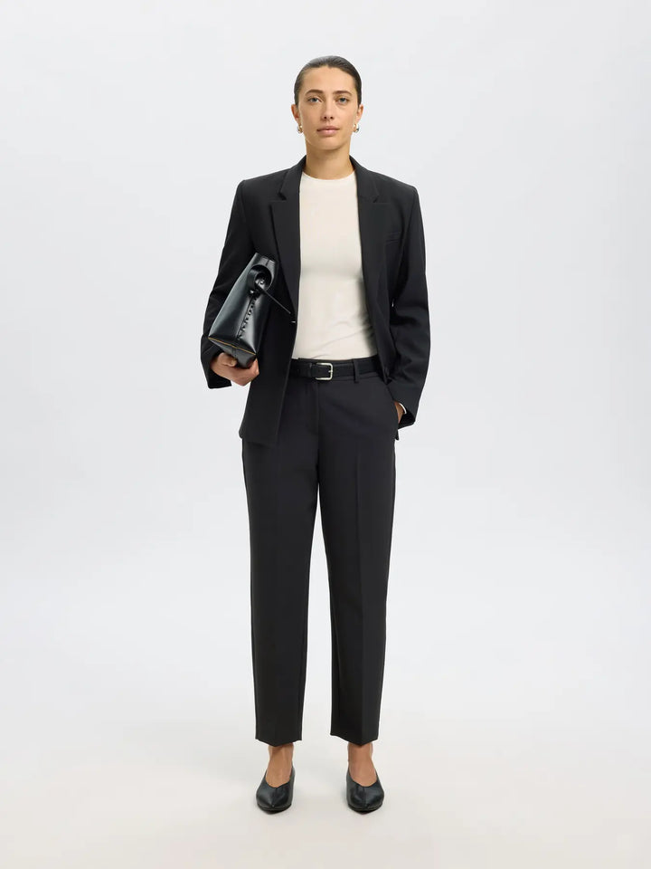 Selected femme - Bukser - Sort - Rita-Ria MW cropped