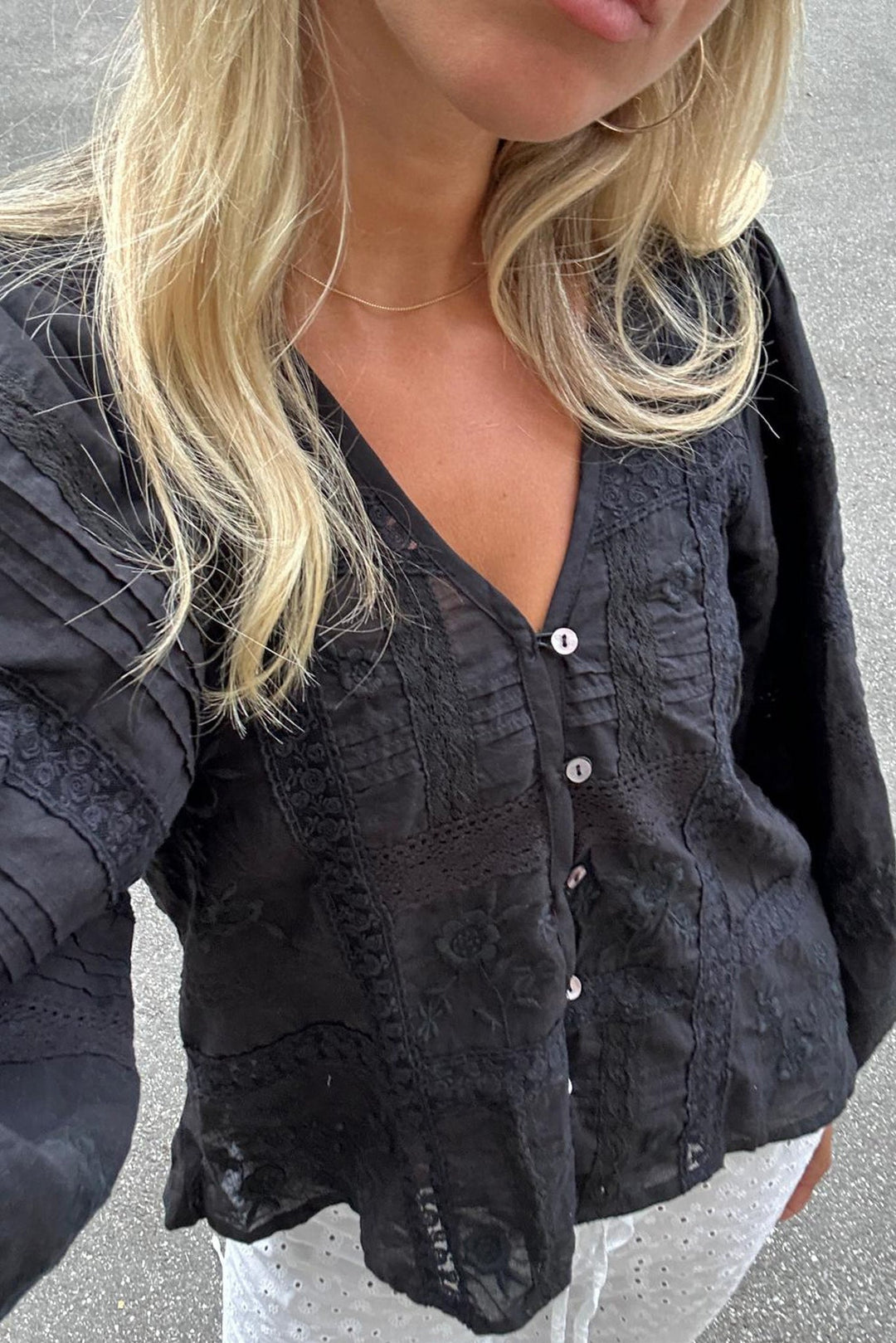 Sissel Edelbo - Skjorte - Almost Black - Mabel