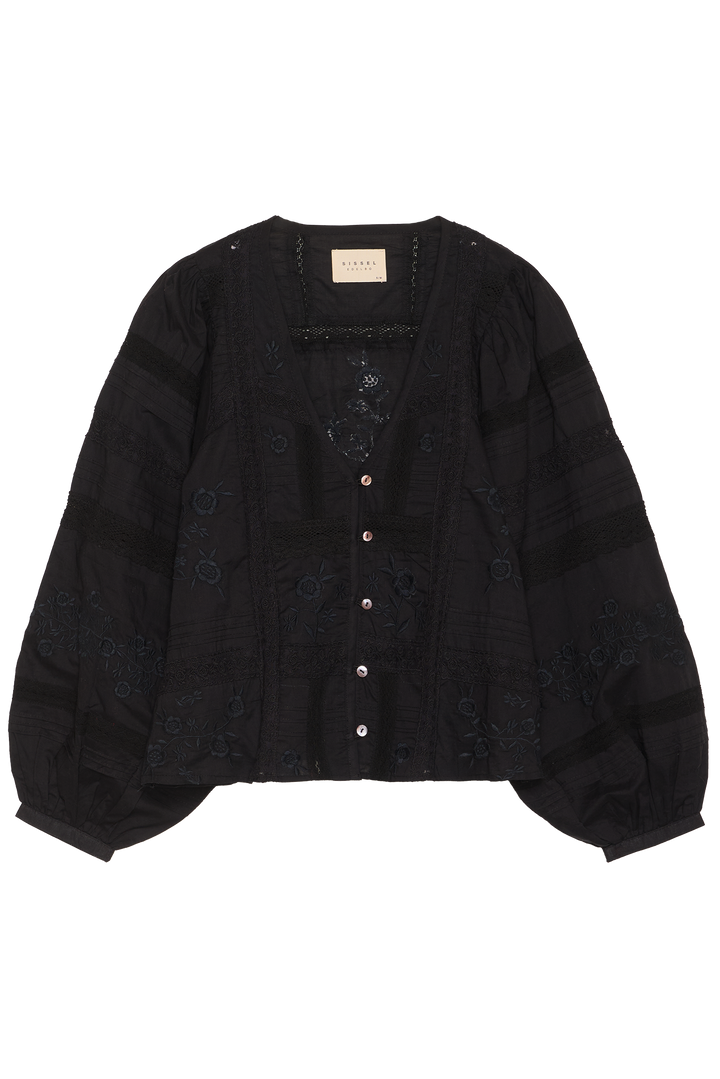 Sissel Edelbo - Skjorte - Almost Black - Mabel