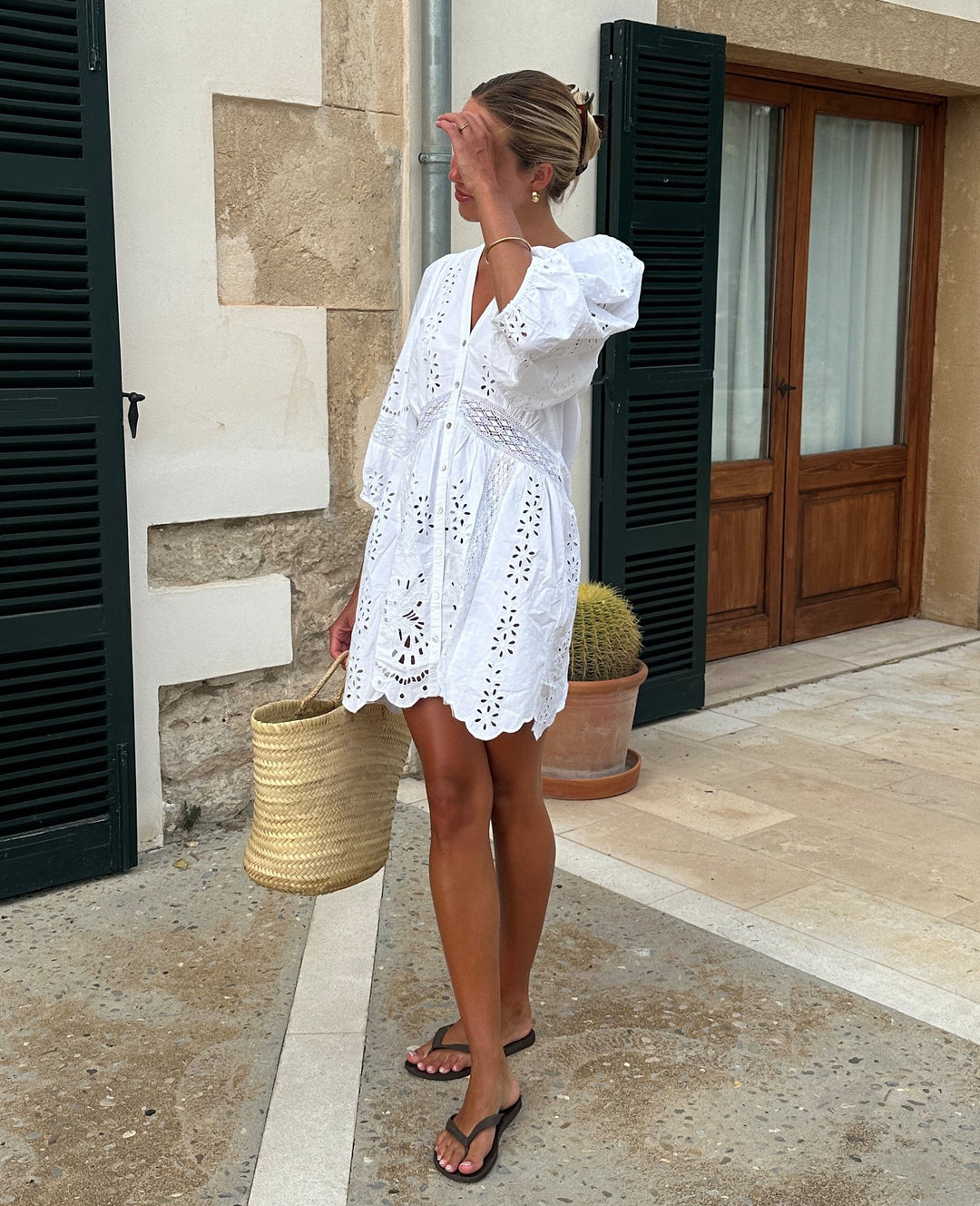 Sissel Edelbo - Kort Kjole - Ecru - Mila Short Dress