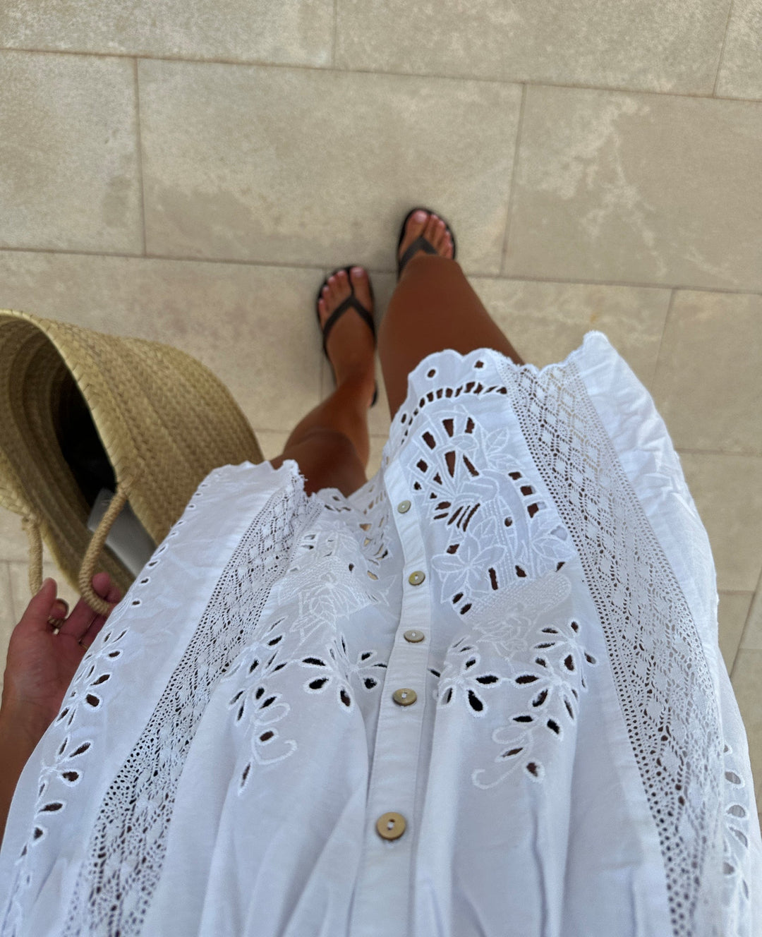 Sissel Edelbo - Kort Kjole - Ecru - Mila Short Dress