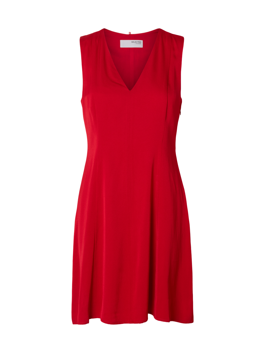 Selected Femme - Kjole - Rød - Leonore - Stilkompagniet.dk