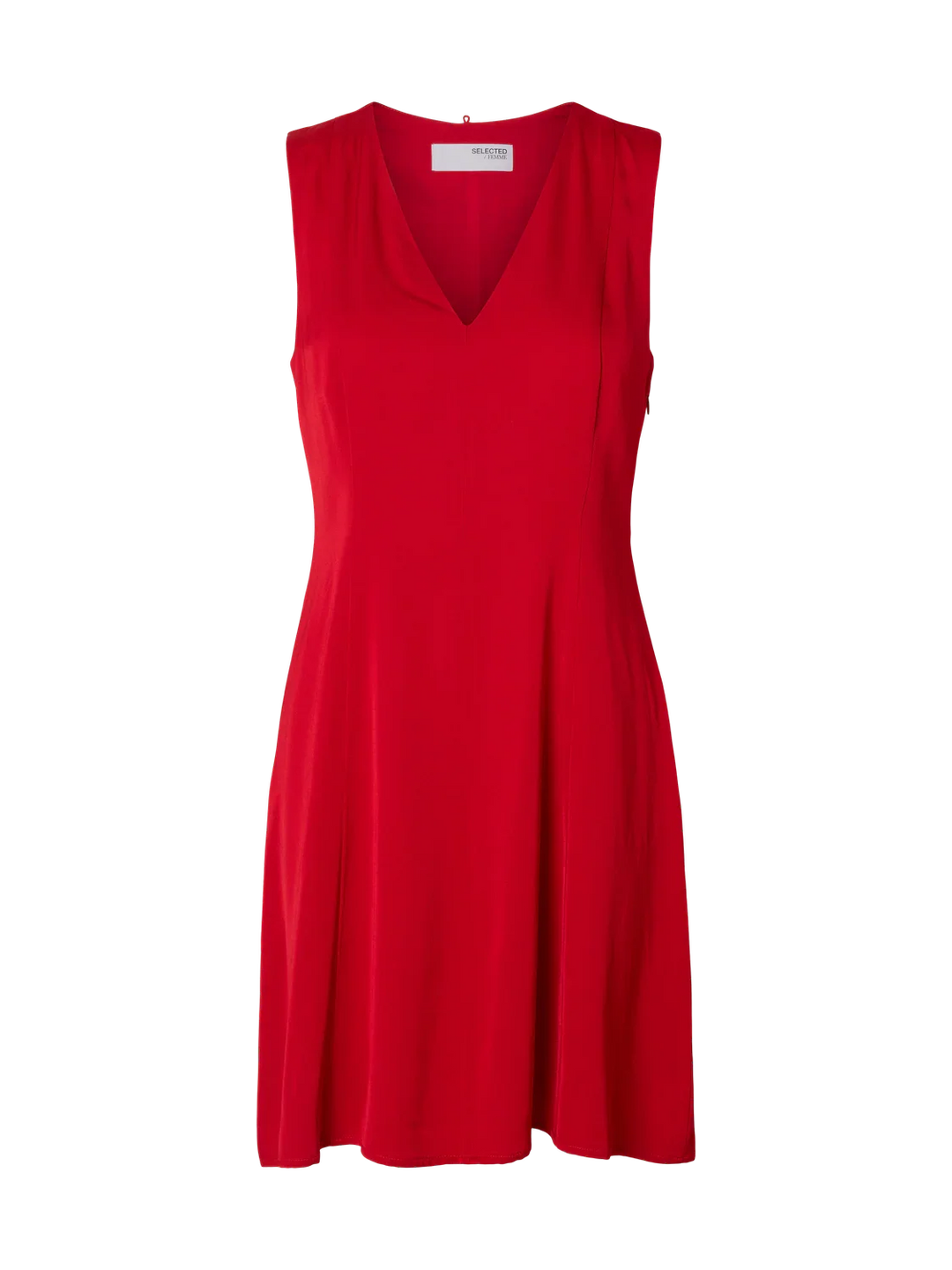 Selected Femme - Kjole - Rød - Leonore - Stilkompagniet.dk