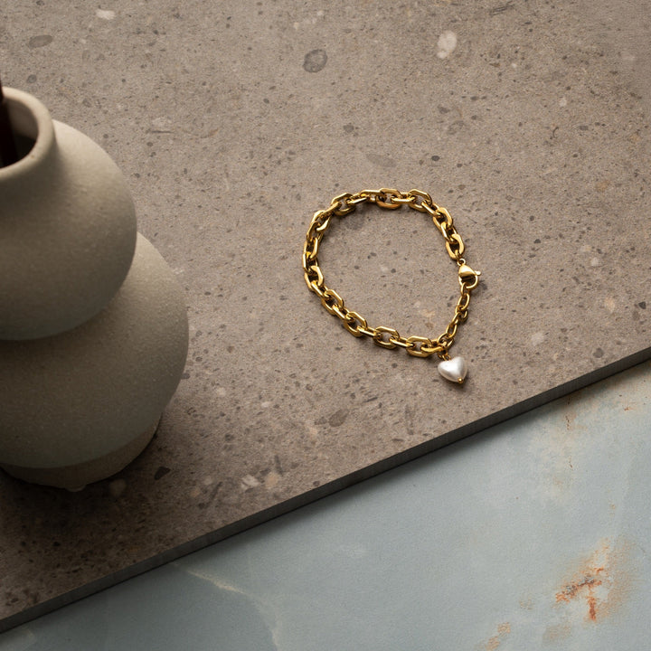 Nine - Heart pearl Bracelet