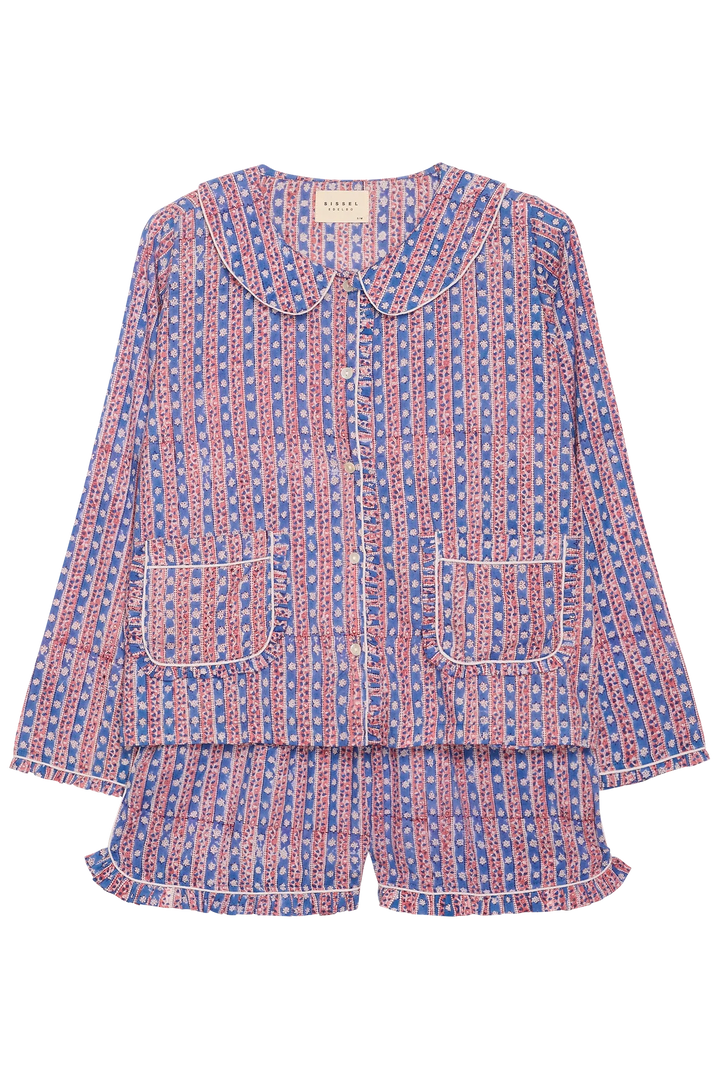 Sissel Edelbo - Nattøjssæt - Nuvena - Blue Stripes
