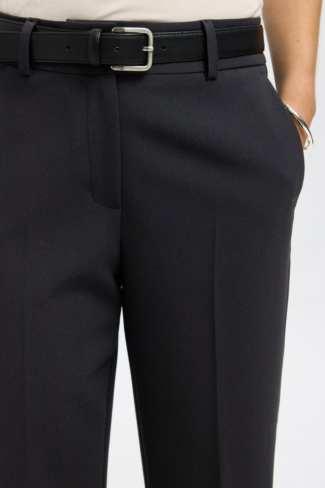 Selected femme - Bukser - Sort - Rita-Ria MW cropped