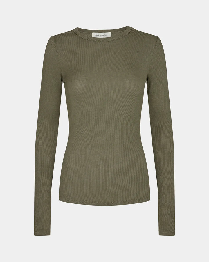 Sofie Schnoor - T-shirt - Army Green - Petricia