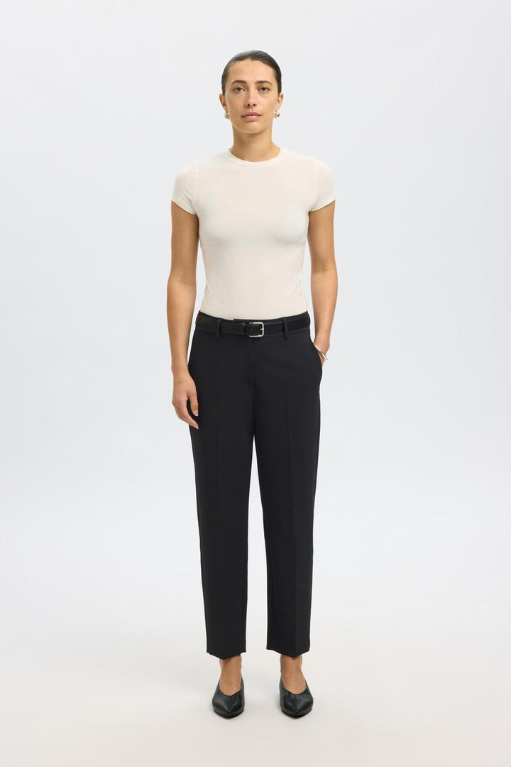 Selected femme - Bukser - Sort - Rita-Ria MW cropped