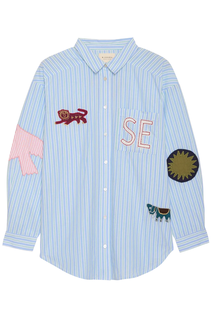 Sissel Edelbo - Skjorte - Green Stripes - Pil