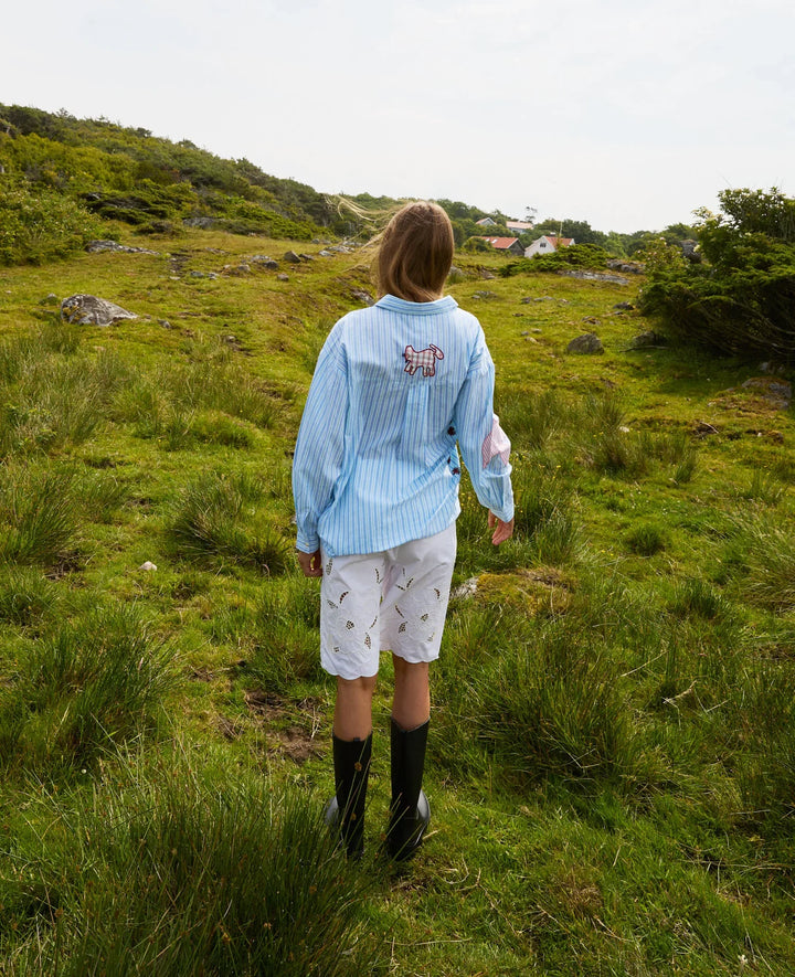 Sissel Edelbo - Skjorte - Green Stripes - Pil