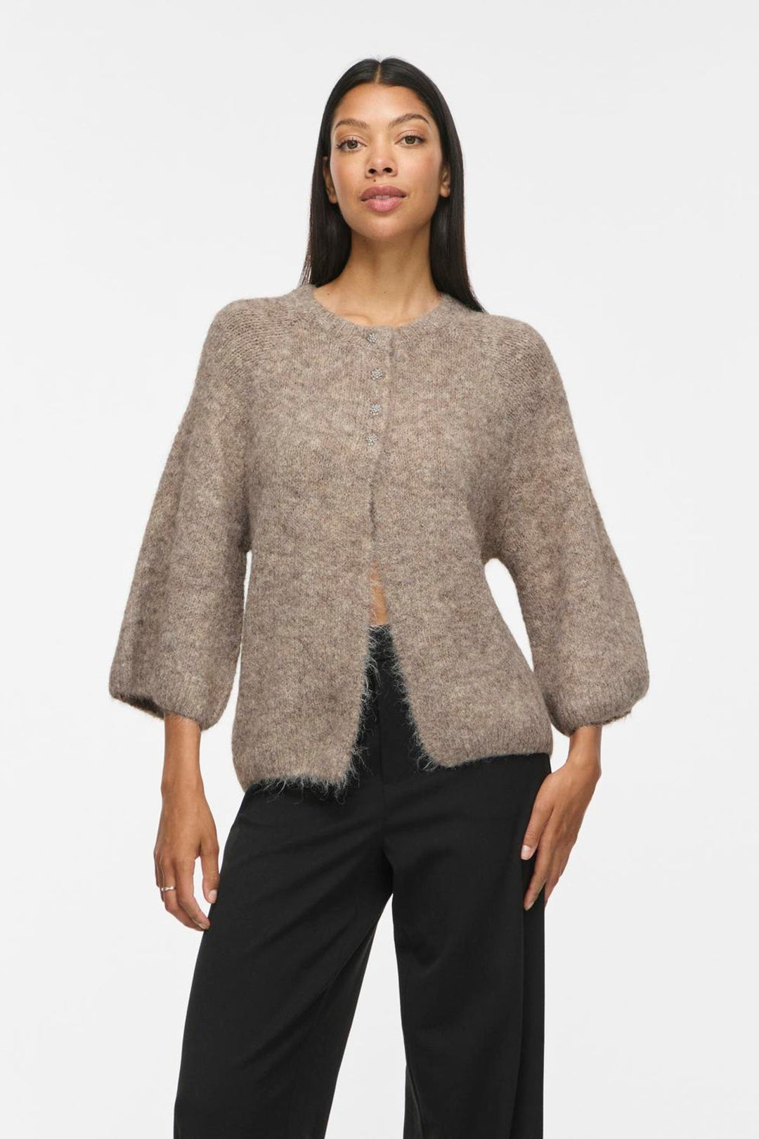 Vila - Cardigan - Natural melange - Vibows