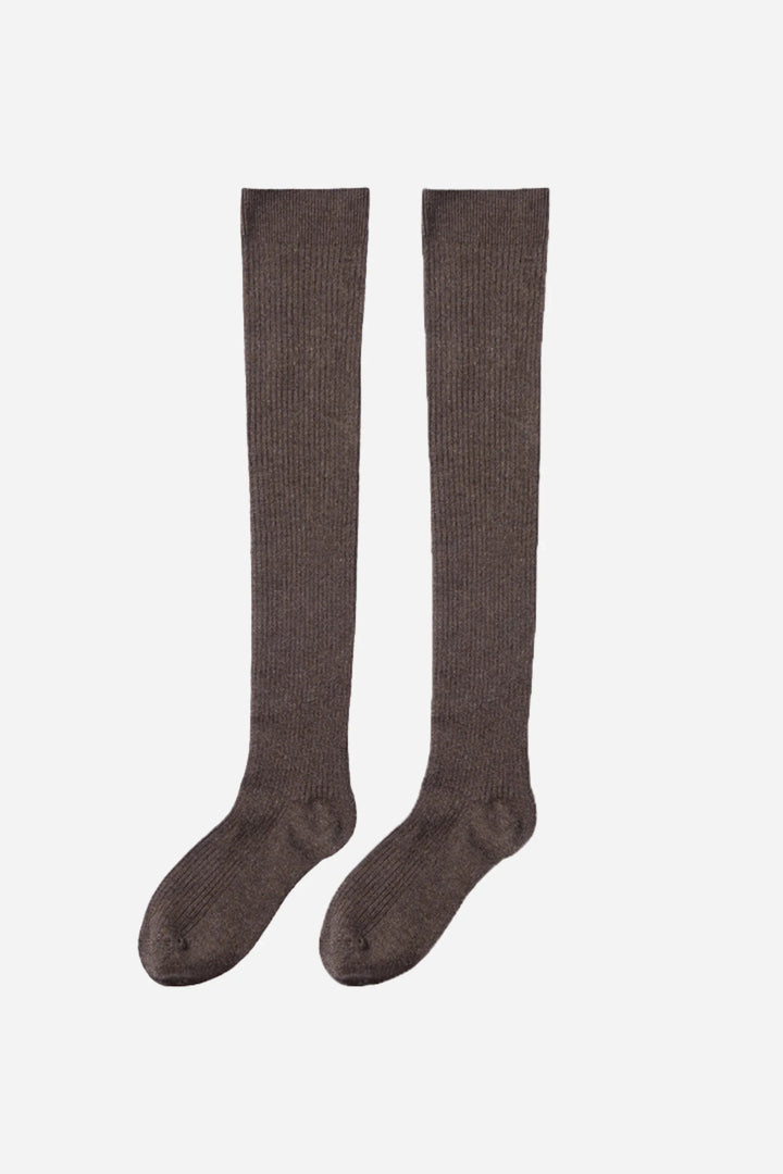 Andcopenhagen Basics - Overknee uld strømper - Brun - Kira