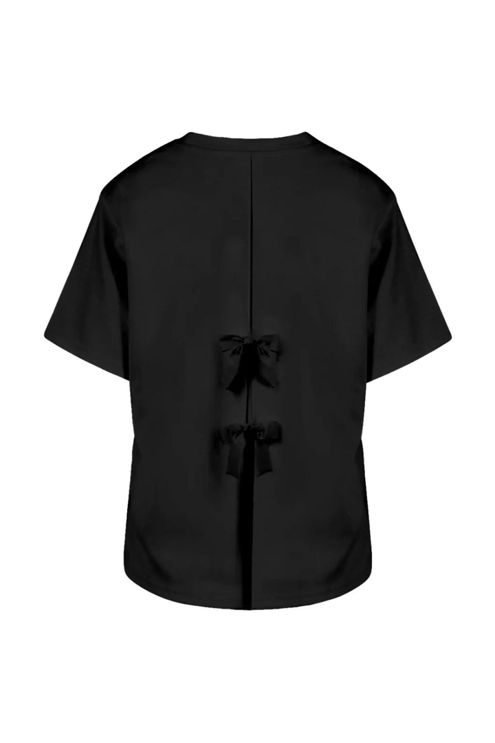 Coster Copenhagen Coster - Blouse with bows - Sort - Bea