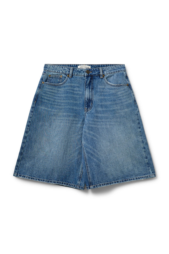 Sofie Schnoor - Shorts - Denim Blue - Stokesw Oversized