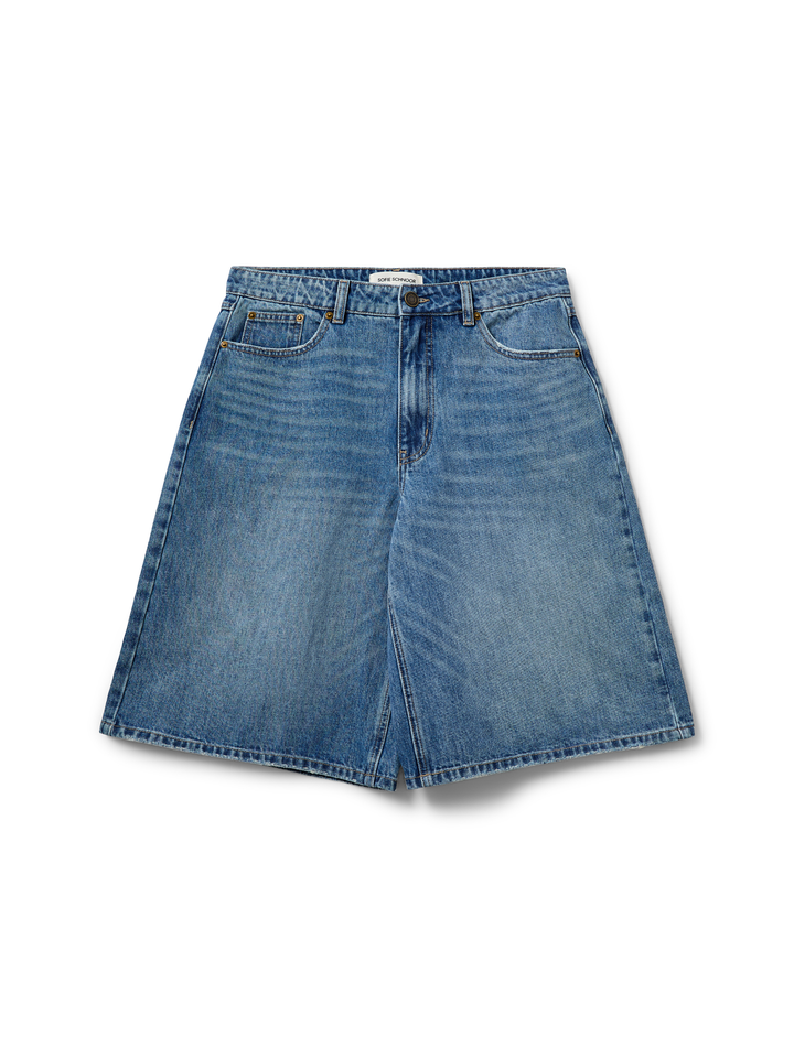 Sofie Schnoor - Shorts - Denim Blue - Stokesw Oversized