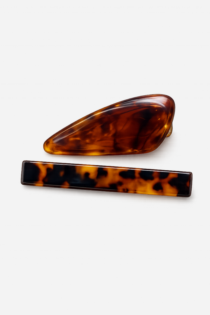 Andcopenhagen - 2 stk. hårspænder - Brun - Maisy