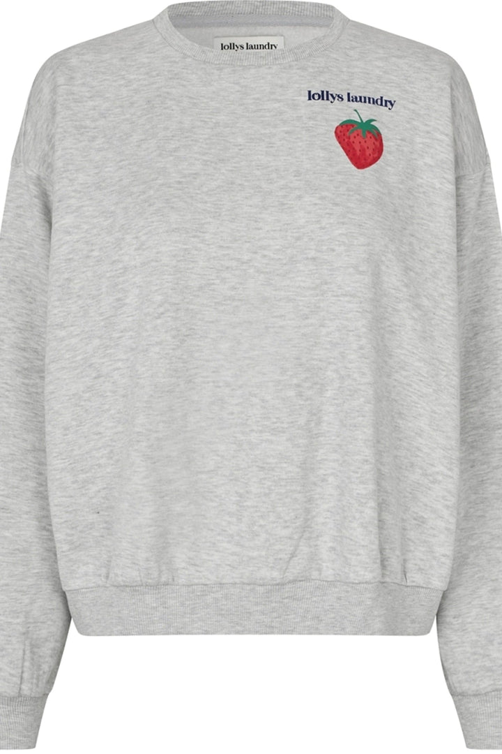Lollys Laundry - Sweatshirt - Grå - Sydney Strawberry