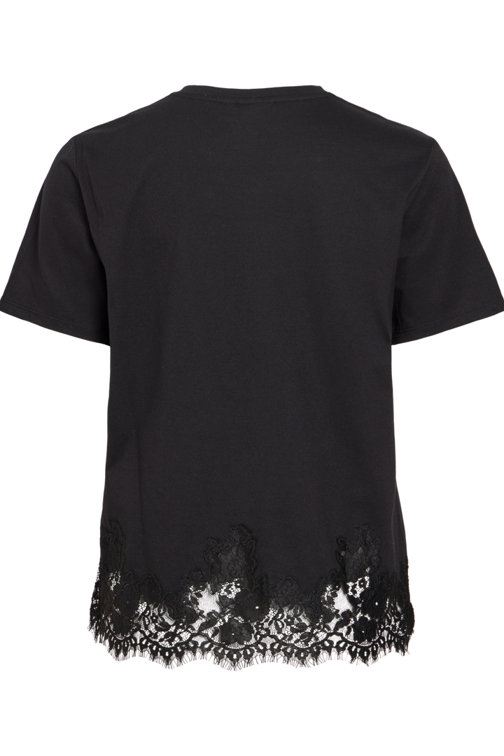 Vila - T-shirt - Black beauty - Viopella