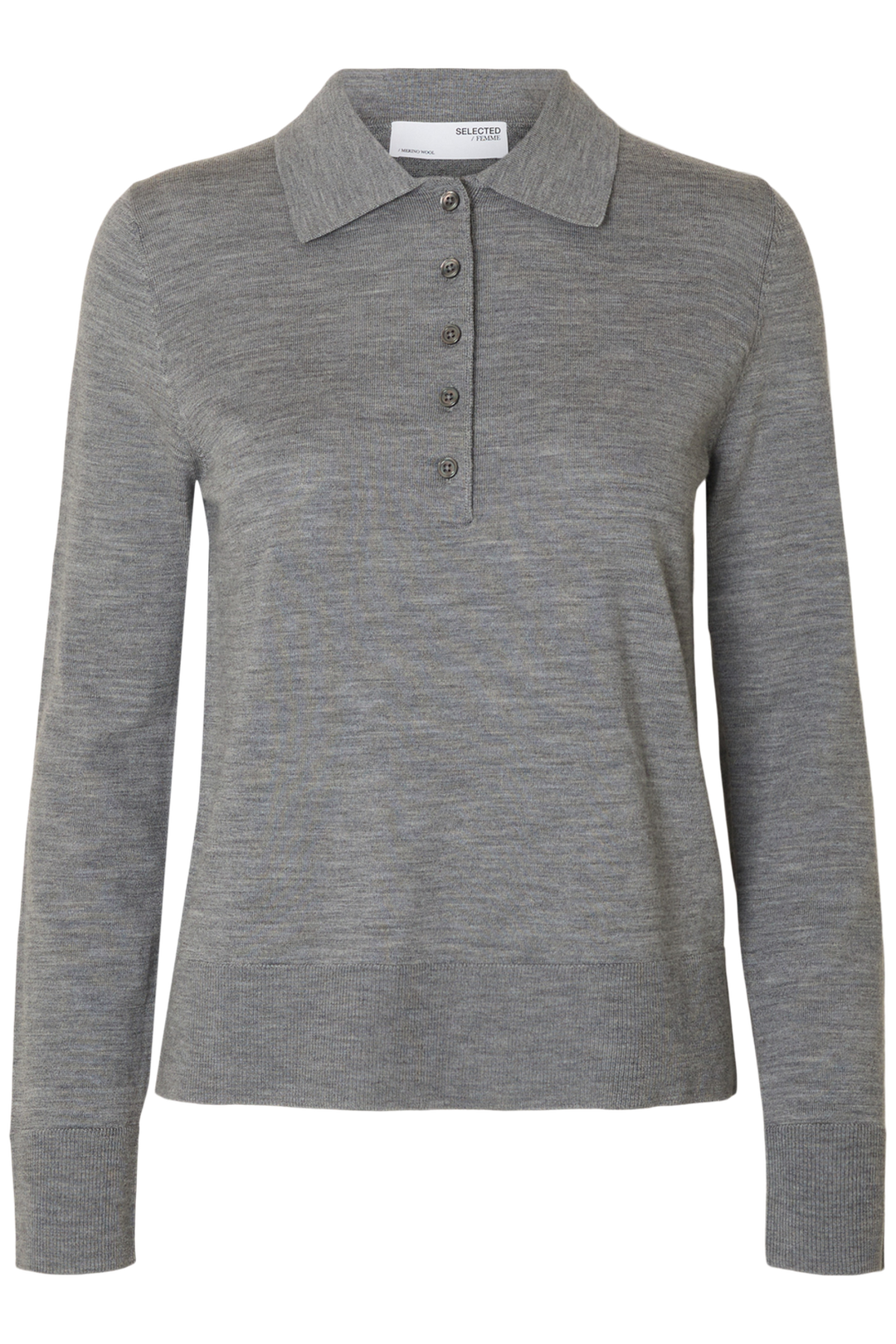 Selected Femme - Trøje - Medium grey melange - Thea
