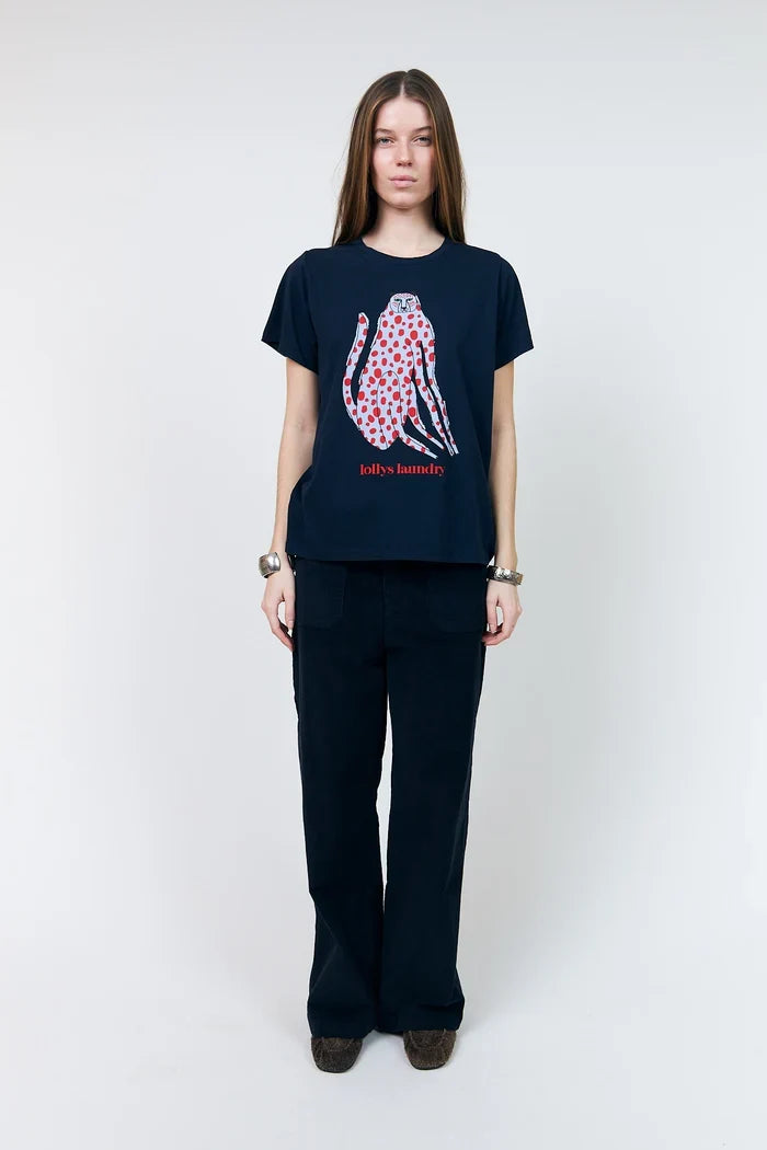 Lollys Laundry - T-shirt - Dark Blue - RomaLL