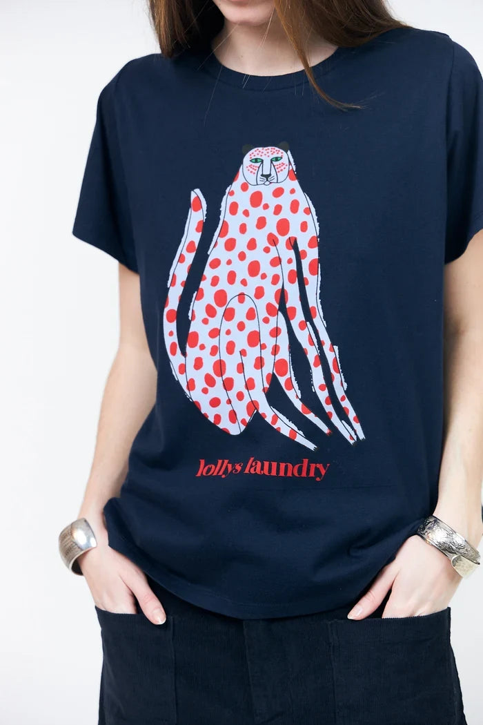 Lollys Laundry - T-shirt - Dark Blue - RomaLL