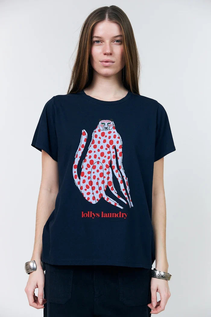 Lollys Laundry - T-shirt - Dark Blue - RomaLL